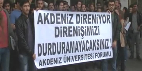 Akdeniz �niversitesindeki arbede