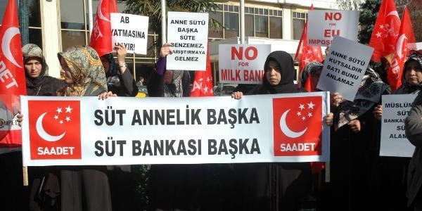 Anne s�t� ile ilgili konferans� protesto ettiler