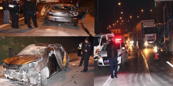 Kontrolden çıkan otomobil takla attı: 5 yaralı
