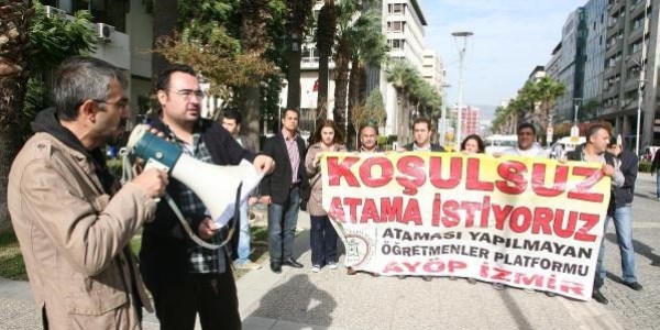 Atanmayan öğretmenler kalem kırdı