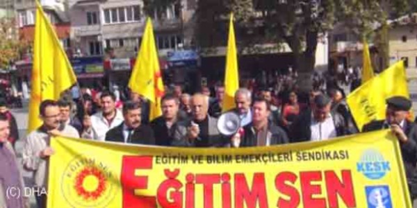 Gaziantep'te ��retmenlerden eylem