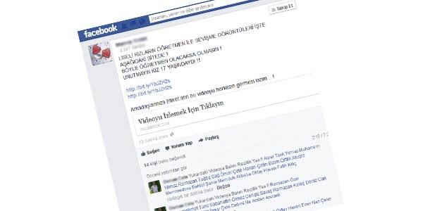 Facebook'ta bu mesaja dikkat!