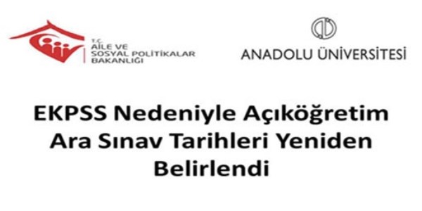 Açıköğretim sınav tarihleri değişti