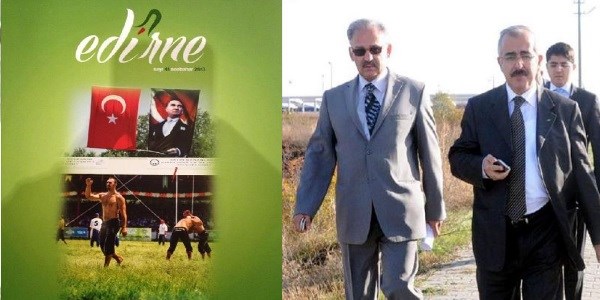 Dopingli başpehlivan valiliğin dergi kapağında