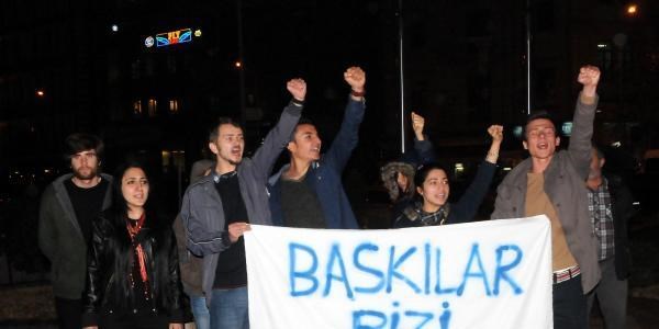 Giresun'da öğrencilerın gözaltına alınması protesto edildi