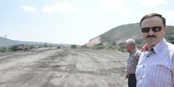 Soma'da evre yolu sorunu zlyor