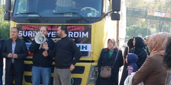 Ad�yaman'dan, Suriye'ye 5 adet yard�m t�r'� yola ��k�yor