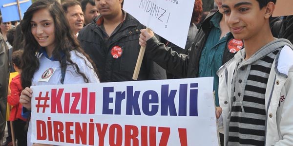 Turgutlu'da 'Maden Oca' protestosu