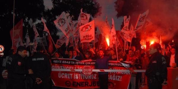 Gediz Eda� i��ilerinden sendika tepkisi