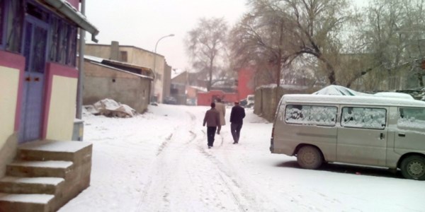 Pasinler beyaza büründü