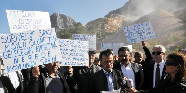 Köylüler: Taş ocağı bizi kanser yaptı