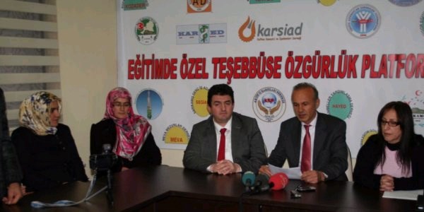 Kars'ta STK'lardan dershane açıklaması