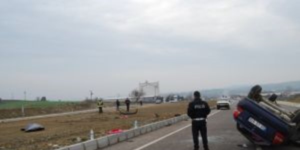 Dede ve torunu kazada yaralandı