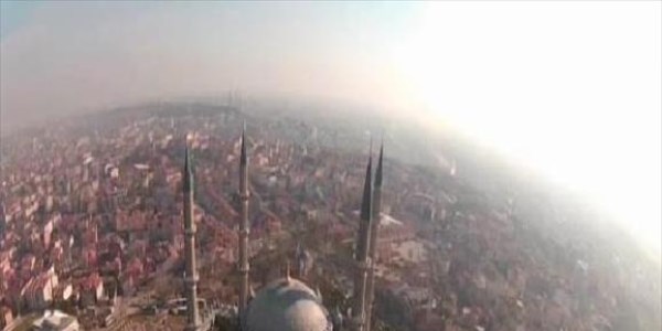 Trakya'yı havadan görüntüledi