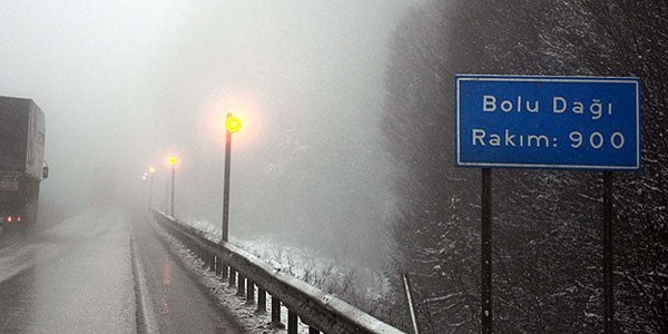 Bolu Dağı'nda kar yağışı uyarısı