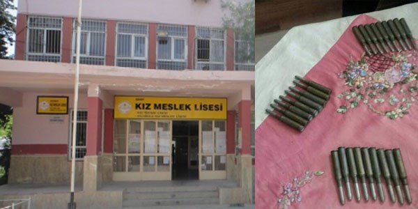 Okul bahesinde silah mermileri bulundu