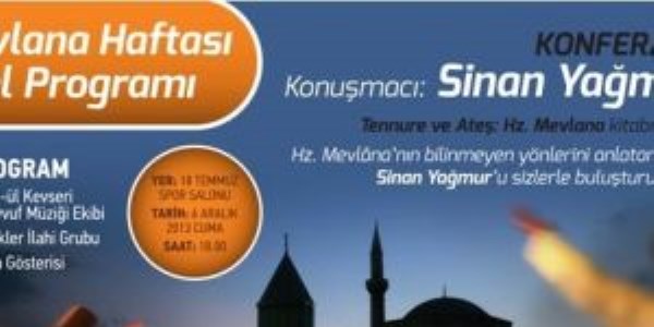 Düzce Belediyesinden Mevlana Haftasında konferans