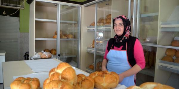 Eşi hastalanınca fırıncı oldu