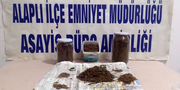 Alaplı Emniyeti'nden uyuşturucu operasyonu