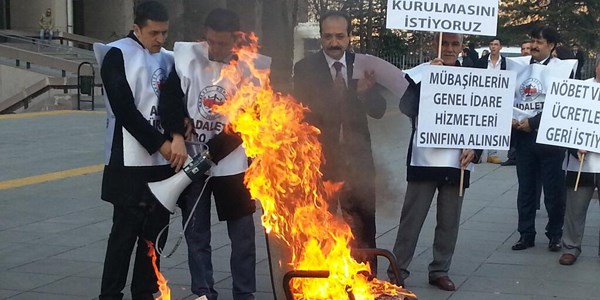 Adalet Büro-Sen üyeleri sorunlarına çözüm istedi/ Video