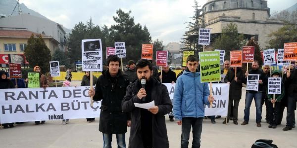 Tokat'ta akaryakıta zammı protesto edildi