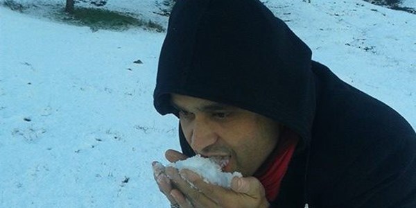 Lapseki'ye yılın ilk karı yağdı