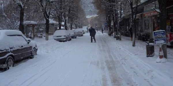 Azdavay'da youn kar ya etkili oluyor