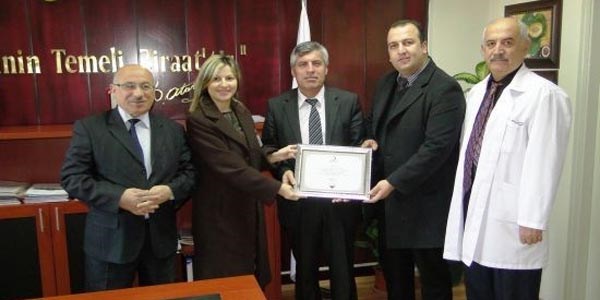 Kan kampanyası desteğine teşekkür belgesi