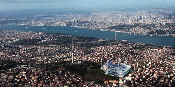 Çamlıca Tepesi'ndeki caminin yüzde 20'si tamamlandı