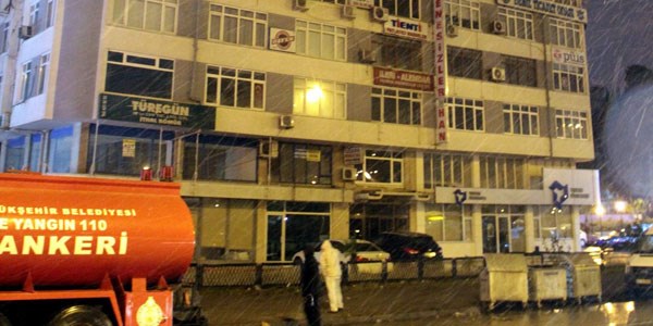 Samsun'da i� han�nda yang�n