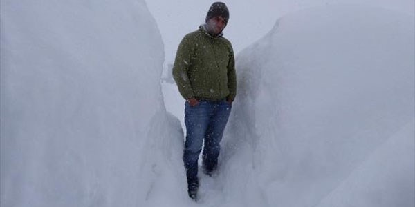 amba Yaylas'nda kar kalnl 1.5 metre