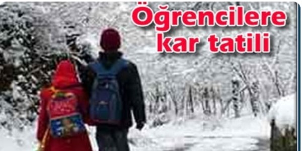 Giresun'da eğitime kar engeli