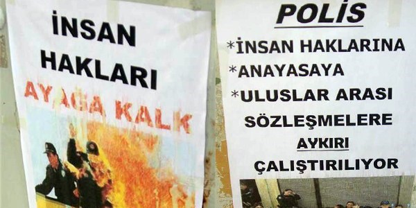 Esrarengiz afişlerde 'polisin özlük hakkı' tepkisi