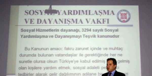 Muhtarlar sosyal yard�mlar hakk�nda bilgilendirildi