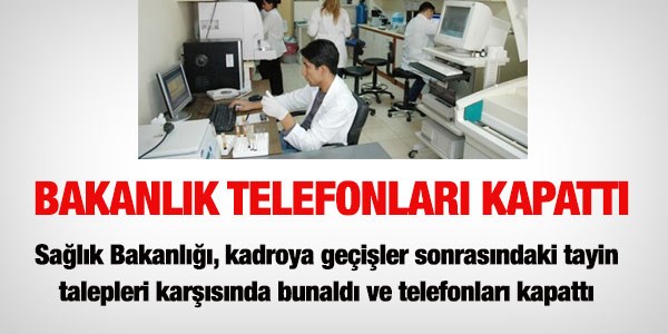 Salk Bakanl, e durumu telefonlarndan bunald