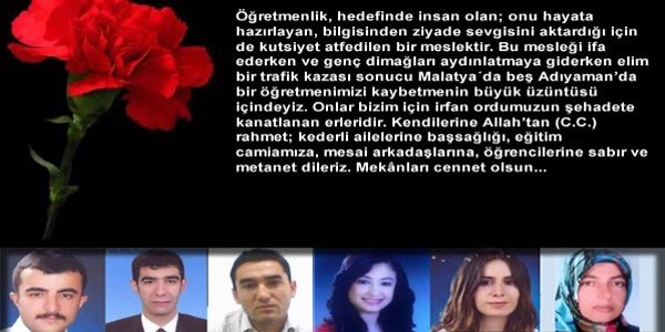MEB, 6 öğretmen için taziye mesajı yayımladı