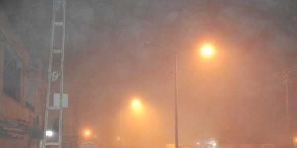 Hani'de yo�un sis hayat� olumsuz etkiledi