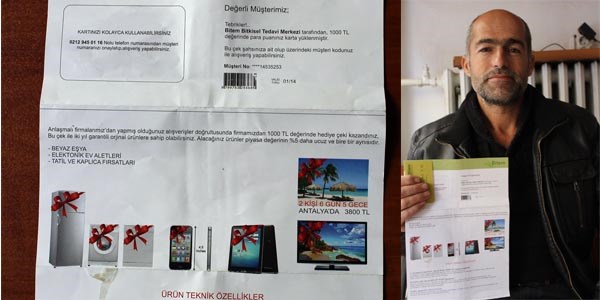 Dolandırıcıların yeni yöntemi 'hediye kuponu'