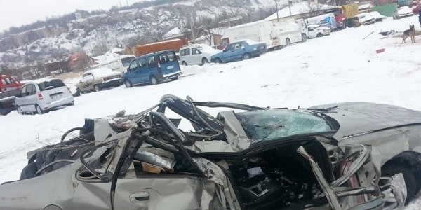 B�nyan'da trafik kazas�: 1 �l�