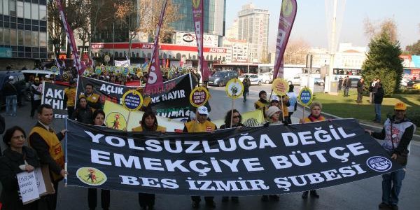 KESK üyeleri bir günlük greve gitti/ Video