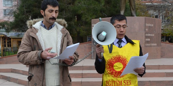 Gelibolu'da memurlar grev yaptı