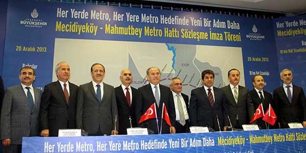 Mecidiyeky-Mahmutbey metrosu 2017'de bitecek