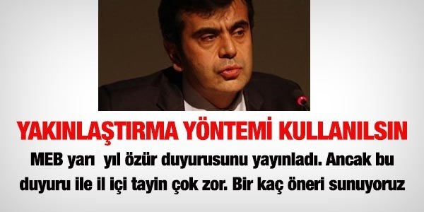 MEB, il içi özür sorununu böyle çözemez