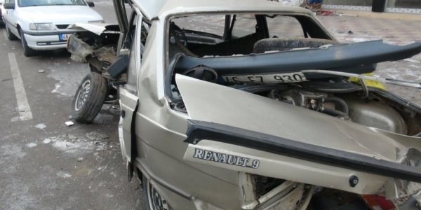 Bu kazadan burnu bile kanamadan çıktı
