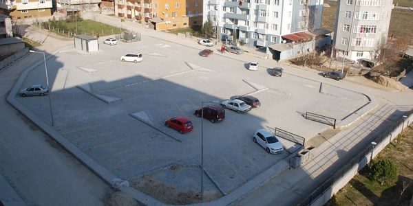 Adliye Sarayı'na misafir otoparkı yapıldı