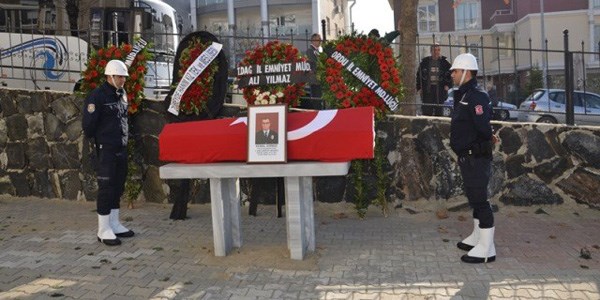 Tekirdağ' da emekli polis başmüfettişine son görev