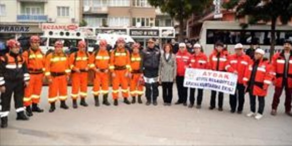 Ayd�n arama kurtarma ekibi ulusal deprem tatbikat�na kat�lacak