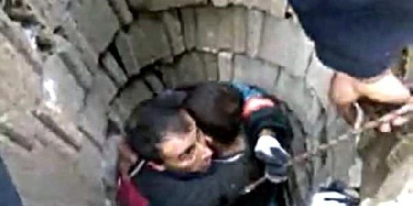 Mardin'de 35 metrelik kuyuya düşen çocuk yaralı kurtuldu