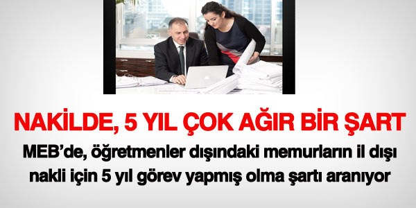 Yer değiştirmede 5 yıl şartı çok ağır