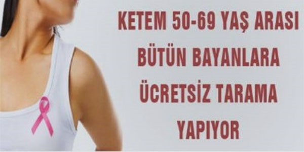 Gediz'de ücretsiz kanser taraması